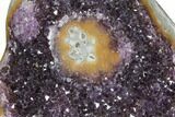 Beautiful Amethyst Cluster on Metal Stand ( Lbs) - Uruguay #111555-1